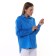 Women's shirt with pocket, blue color, size 46