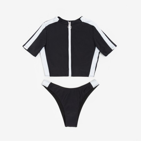 Separate Minaku swimsuit with a zipper, black color, size 42-4
