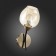 Wall lamp EVOLUCE. Sle205301-01. Besano. 1x40 W, E14, 13x28 cm, bronze color, black