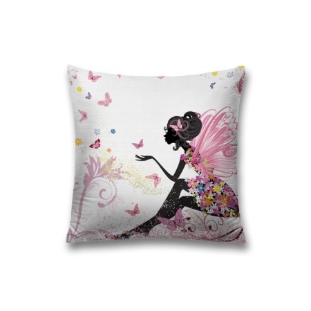 Decorative pillowcase "Fairy in a flower dress", on a zipper, size 45x45 cm