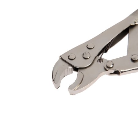 Manual tundra clamp, semicircular capture, with a latch, 125 mm-2