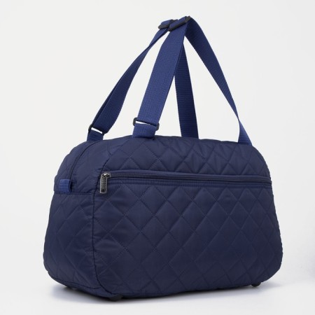 Road bag with lightning, external pocket, blue color