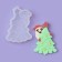 Silicone Mold for candy and chocolate "Santa Claus with a Christmas tree"