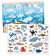 Stickers reusable "sea animals", A4 format