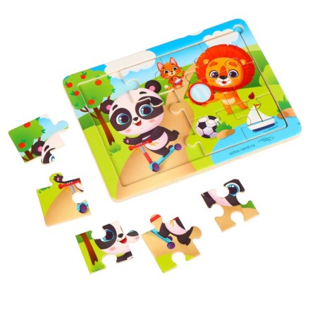 Puzzle "We play merrily", 15 x 11 cm-4