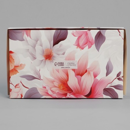 Confectionery packaging, a box with lamination "Flowers for you", 20 x 12 x 4 cm-2