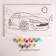 Picture on numbers for children "Rally in the desert", 20 x 30 cm
