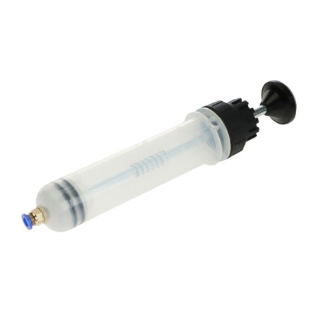 A syringe for replacing technical fluid in a car, 200 ml-2