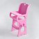 Children's toy: a table for feeding with soft seats, the Diamond Princess collection is pink