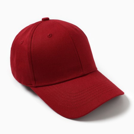 Male baseball cap, Bordeaux color, size 56-58