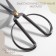 Scissors for needlework, mowed blade, 6 ", 15 cm, dark silver color