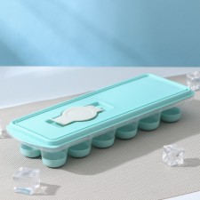 Ice form with a lid and a drop “drop”, 25 × 8.5 × 4 cm, color aquamarine