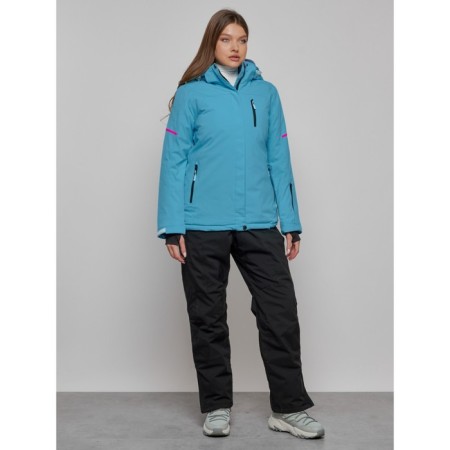 Ski suit female, size 50, blue color-2