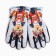 Children's gloves, gray/black color, size 14 (4-6 years)