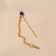 Pin "Flower" mini with a chain, color mix, 5.7 cm (indivisible packing 12 pcs., Price per pcs.)