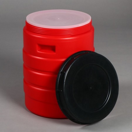 Food barrel, 30 l, neck 27 cm, with a lid, color mix-1
