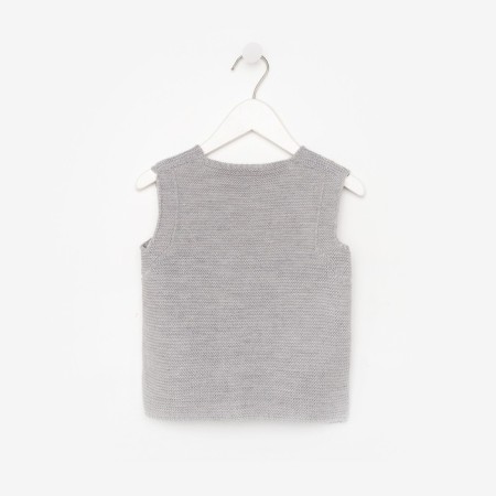 Vest for a boy, gray color, height 92 cm-6