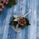 Decor "Winter Dreams" Silver Flower, 18 cm