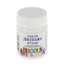 Adhesive for decoupage by decol textiles, 50 ml