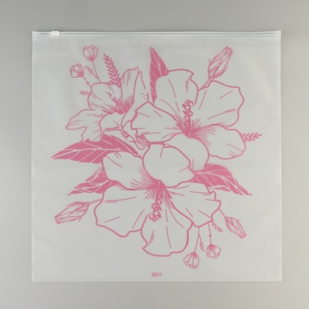 ZIP packet for travel "Flowers", 14 μm, 40 x 40 cm.-3