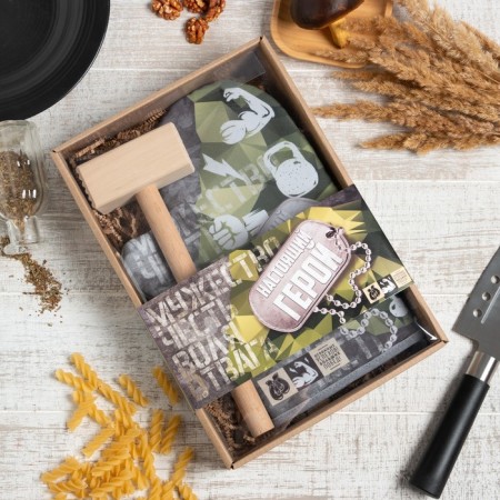 Kitchen set "Real Hero", mittens-output 20x28cm, wooden hammer