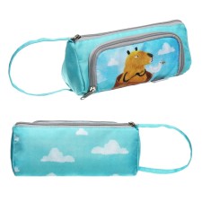 The pencil case is soft, 2 compartments, voluminous, 100 x 210 x 80 mm, Erichkrause Spiderweb, 60182
