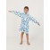 Children's robe with a hood, height 122 cm