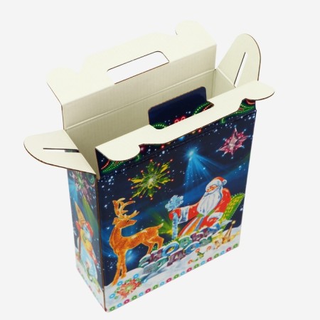New Year. Gift box New Year's gift "Neon. Installation" 16.8 x 7 x 25 cm.-3