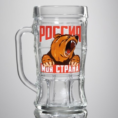 Beer mug "Russia, my country", 500 ml-1