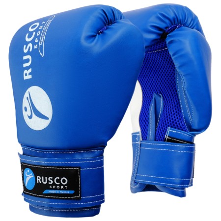 Boxing gloves ruscosport, 8 ounces, blue color