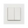 TOT GLOSSY GLASS, 10 A, 2 keys, hidden, glass, white