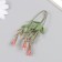 Artificial plant for creativity "Hippeastium" set of 6 pcs pink 11 cm