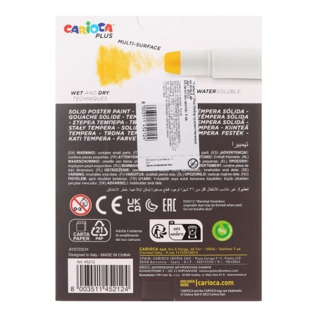 Family crafts 6 colors, Carioca Plus ", premium bright, soft, cardboard, euro suspension-5