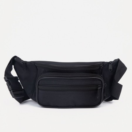 Lightning waist bag, 3 pockets, black color