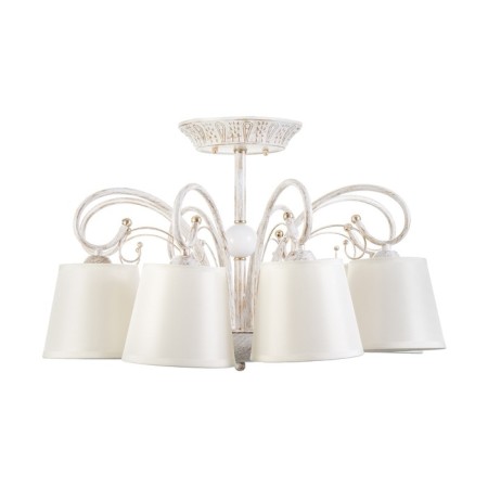 Chandelier 2150/8 E14 40W is white with a golden patina 79x79x35 cm Bayerlux-3