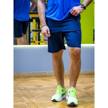 Male sports shorts, size 50, dark blue color