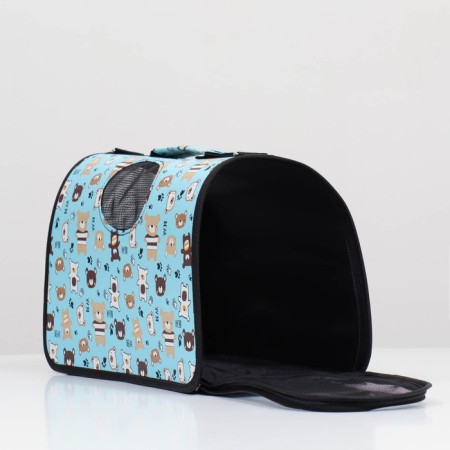 Bag - carrying for animals "cubs", blue, size m, 40 x 21 x 27 cm-3