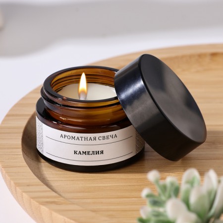Aromatic candle in the Bank "Camellia", soy wax, 12 g