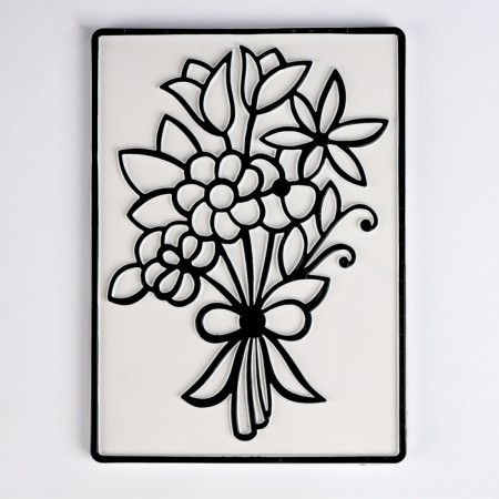 Picture with crystals "Bouquet of flowers", 12 × 18 cm-6