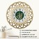Wall clock, interior "prayer", d-30 cm, silent, gold corps