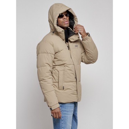 Male Winter jacket, size 56, beige color-4
