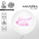 Stickers on balls with the best mom's embossing