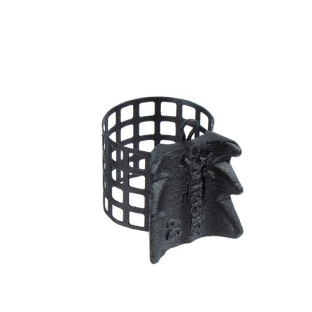 Metal hand-feeder X-Feeder Me Alligator M Perfo, Matt Black, 60 g, 28 ml-1