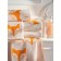 Terry towel Fox, size 70x130 cm, orange color