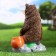 Garden figure "Bear with honey" 29x31x19cm