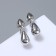 Earrings Metal "Style" neon mini, color silver