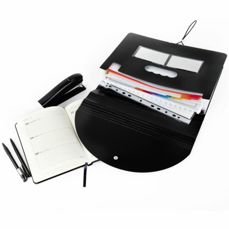 ORGANIZER folder for papers and documents on elastic bands, 25 departments, Brauberg Docs, A4, Chern 271151-7