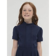 T-shirt for girls, height 146 cm, dark blue color