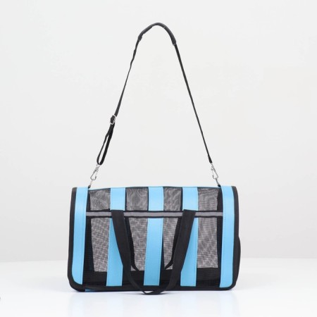 Striped-striped bag of 46*27*27 cm, Blue-1