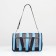 Striped-striped bag of 46*27*27 cm, Blue